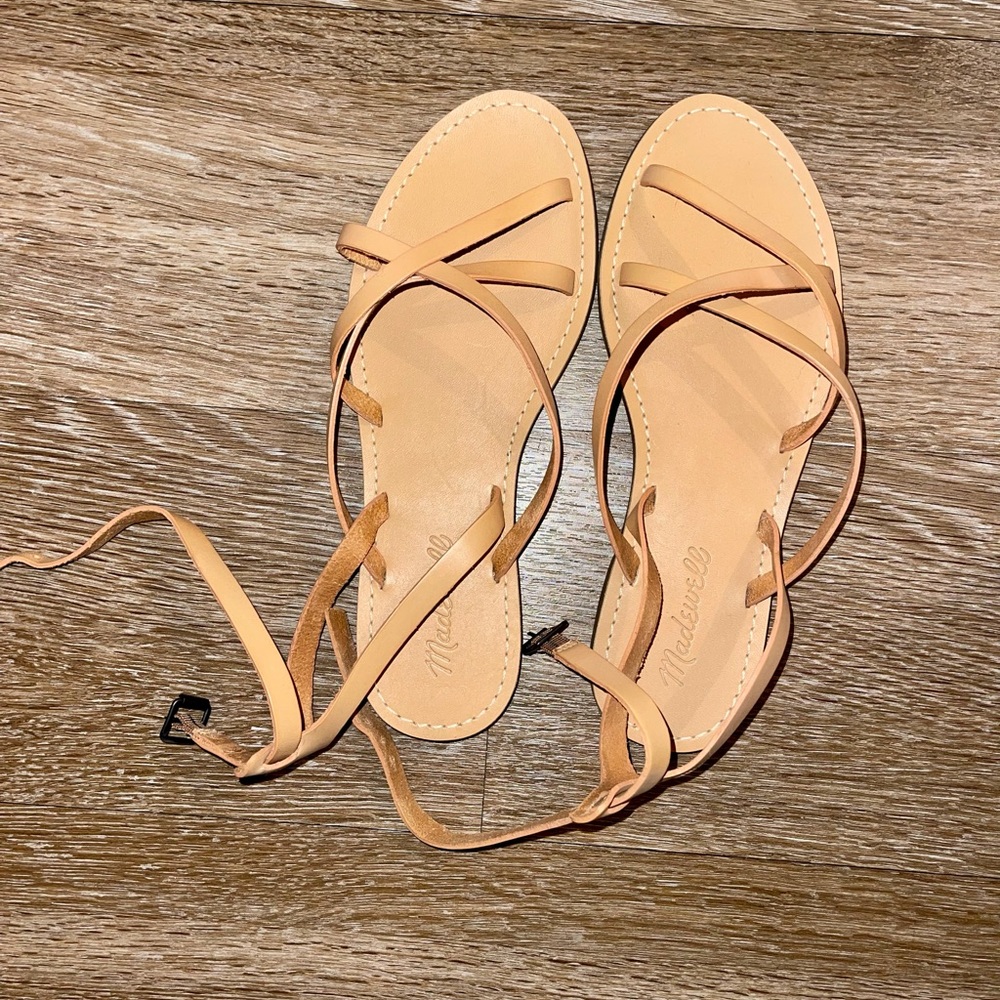 MADEWELL Boardwalk Skinny Strap Sandals
